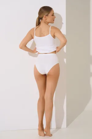 022282 KAIA Briefs High Waist - White