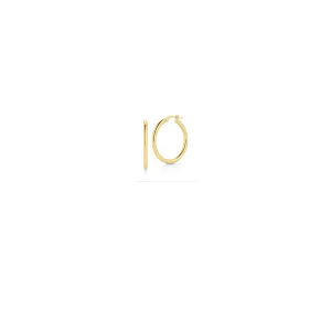 18K YELLOW CLASSIC THIN HOOP EARRINGS