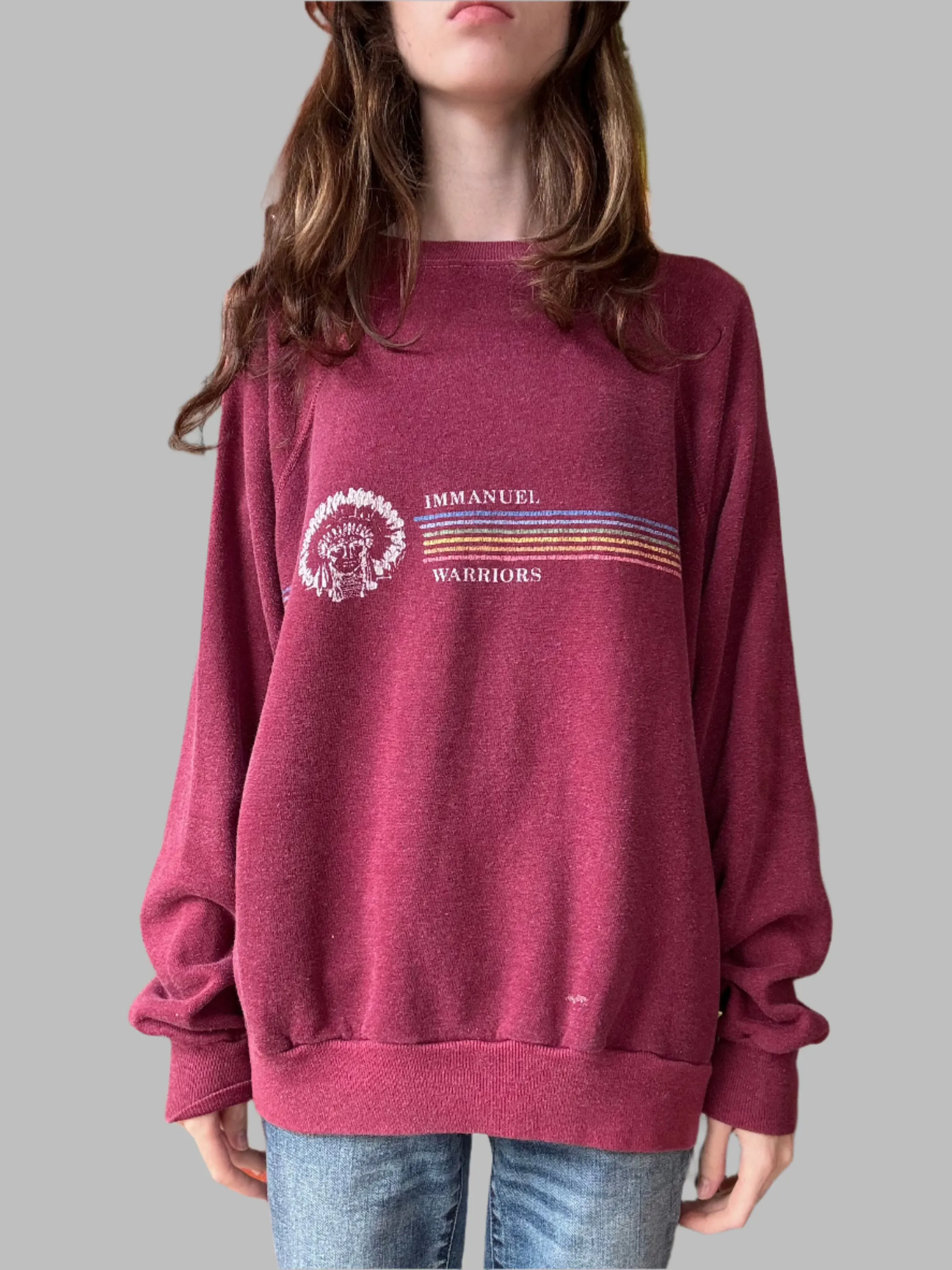 1970s/80s Immanuel Warriors raglan sweatshirt