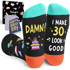 30th Birthday Gifts Ideas Socks - Gifts for 30 Year Old Women Men, Best Gifts for 30 Year Old Male Female