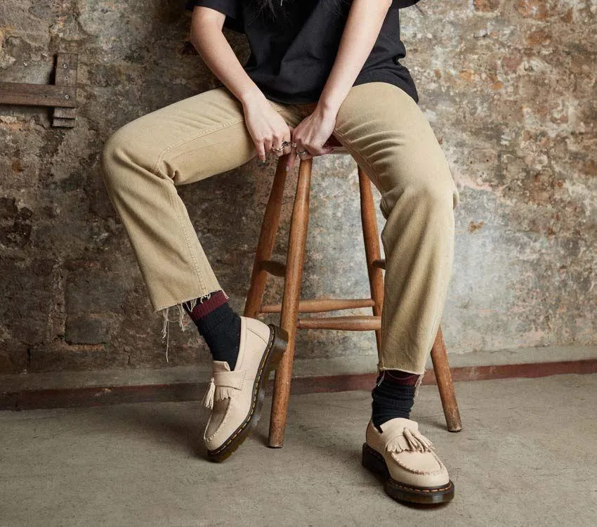 Adrian Tassel Loafer - Parchment Beige Virginia