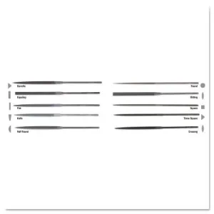 Apex Tool Group 4" RHN FLAT 2/CUT FILE, 37116
