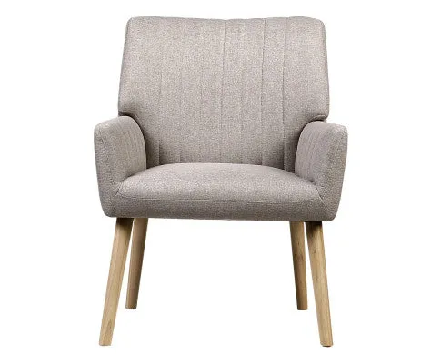 Armchair Lounge Chair Armchairs Accent Chairs Sofa Couch Fabric Beige