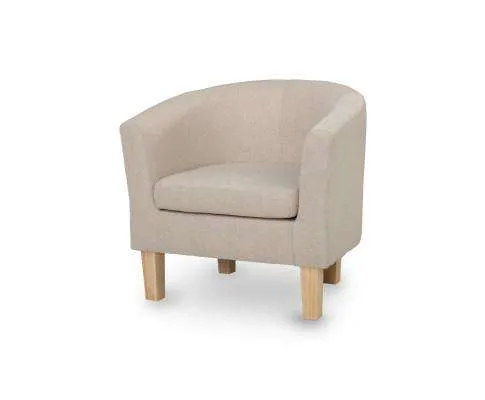 Armchair Lounge Chair Tub Accent Armchairs Fabric Sofa Chairs Wooden