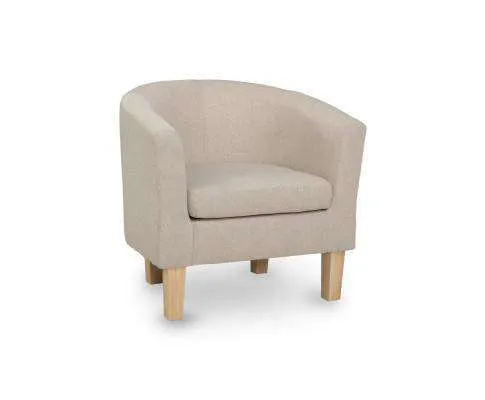 Armchair Lounge Chair Tub Accent Armchairs Fabric Sofa Chairs Wooden