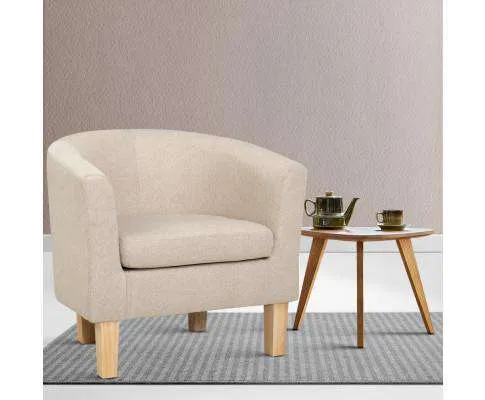 Armchair Lounge Chair Tub Accent Armchairs Fabric Sofa Chairs Wooden