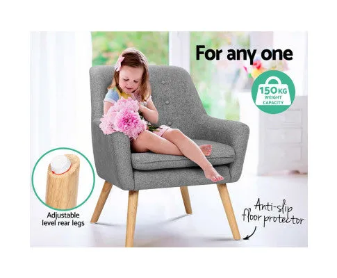Armchair Tub Single Dining Chair - GREY