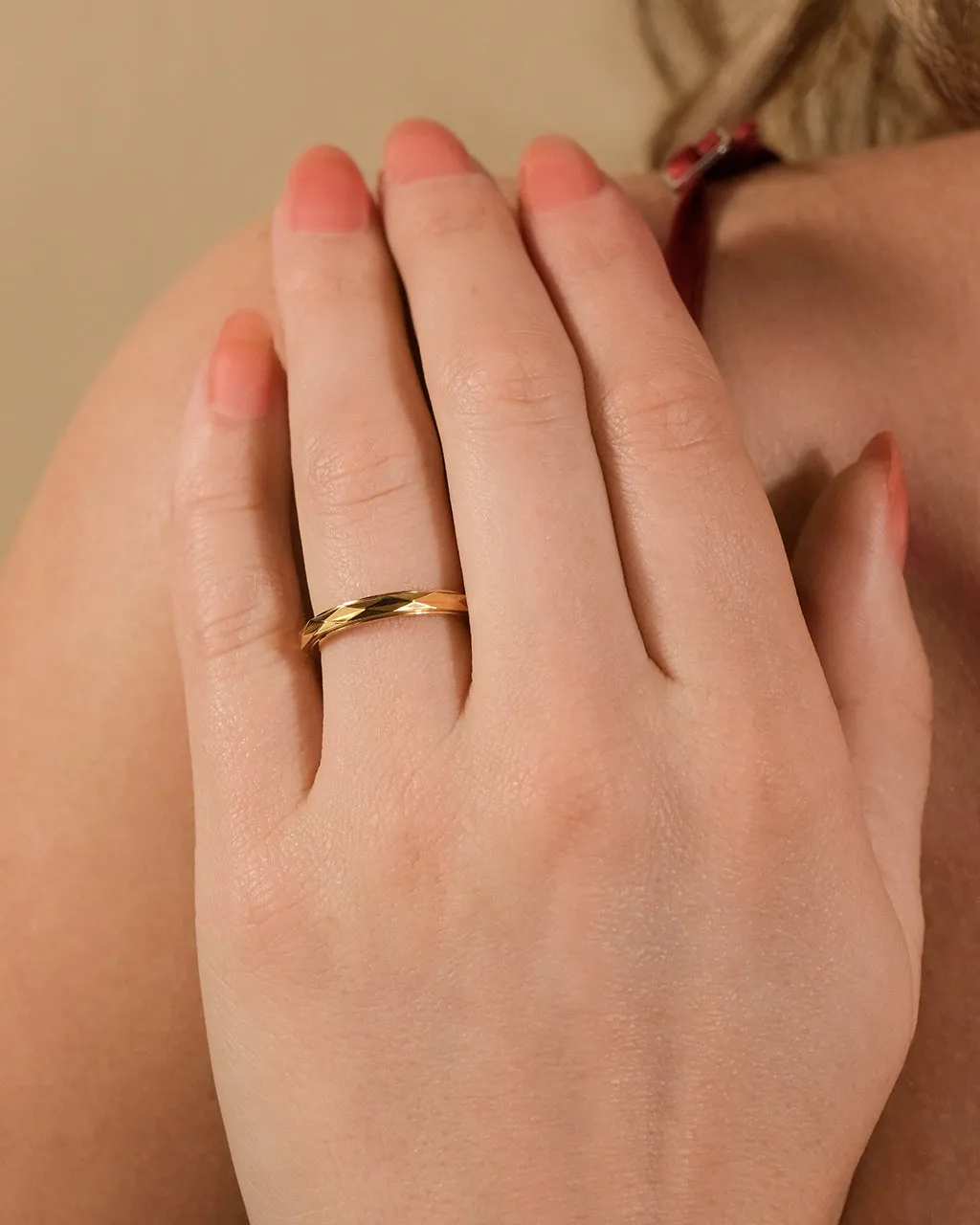 Ashlyn Thin Polished Fidget Band Ring