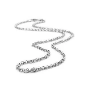 Belle e'toile Sterling Silver Thin Rolo Chain 18" (81287)