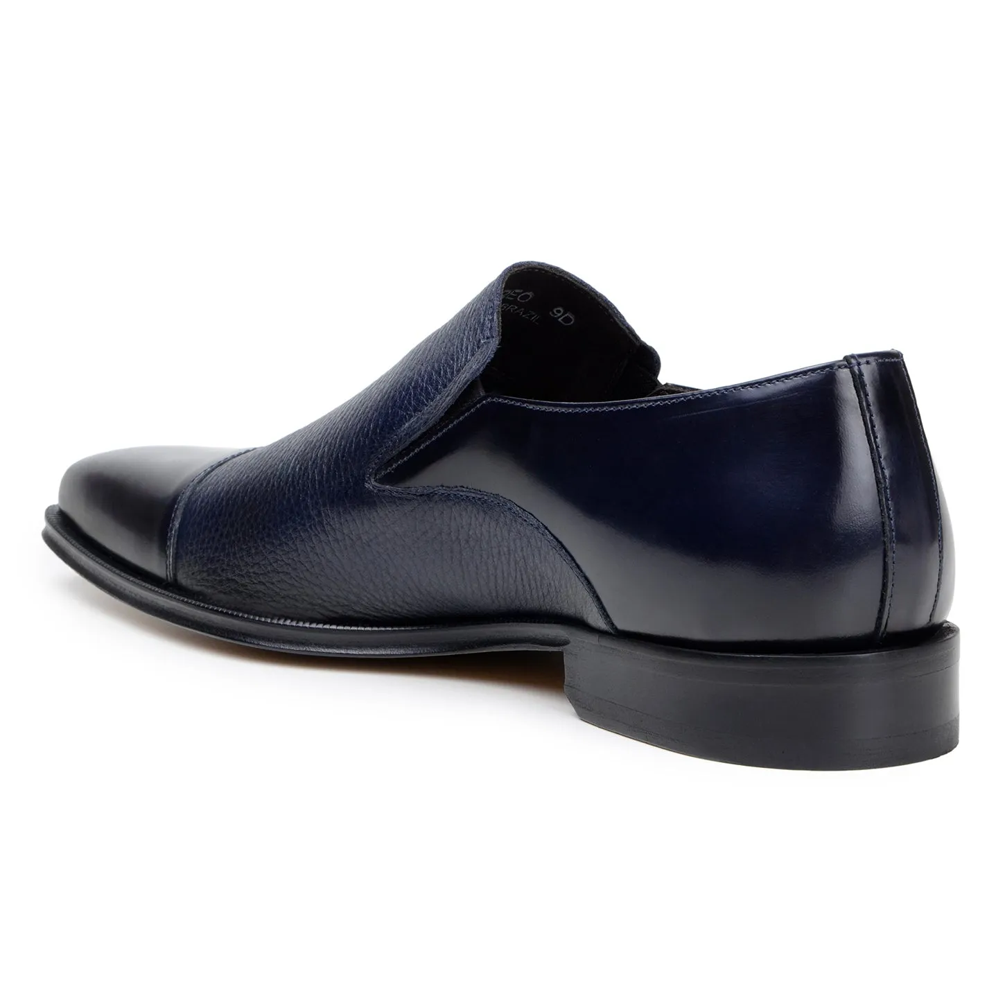 Belvedere Andreo in Navy Premium Italian Deerskin & Nappa Leather Slip-Ons