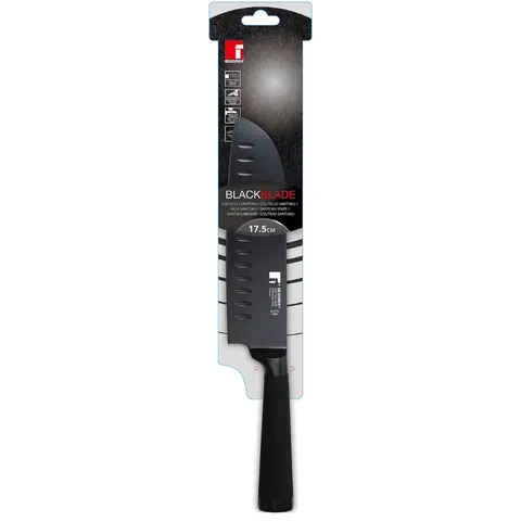 Bergner Black Blade Stainless Steel Santoku Knife BG-8776