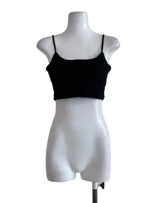 Black Thin Strap Tube Top TTR