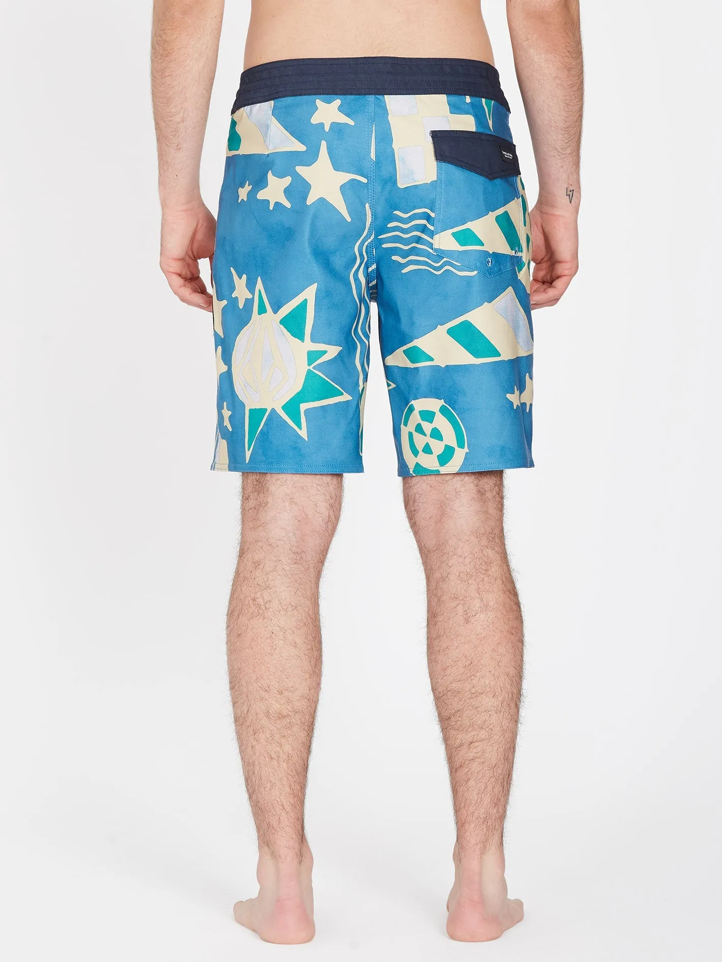Boardshort Geo Stoney 19" - AGED INDIGO