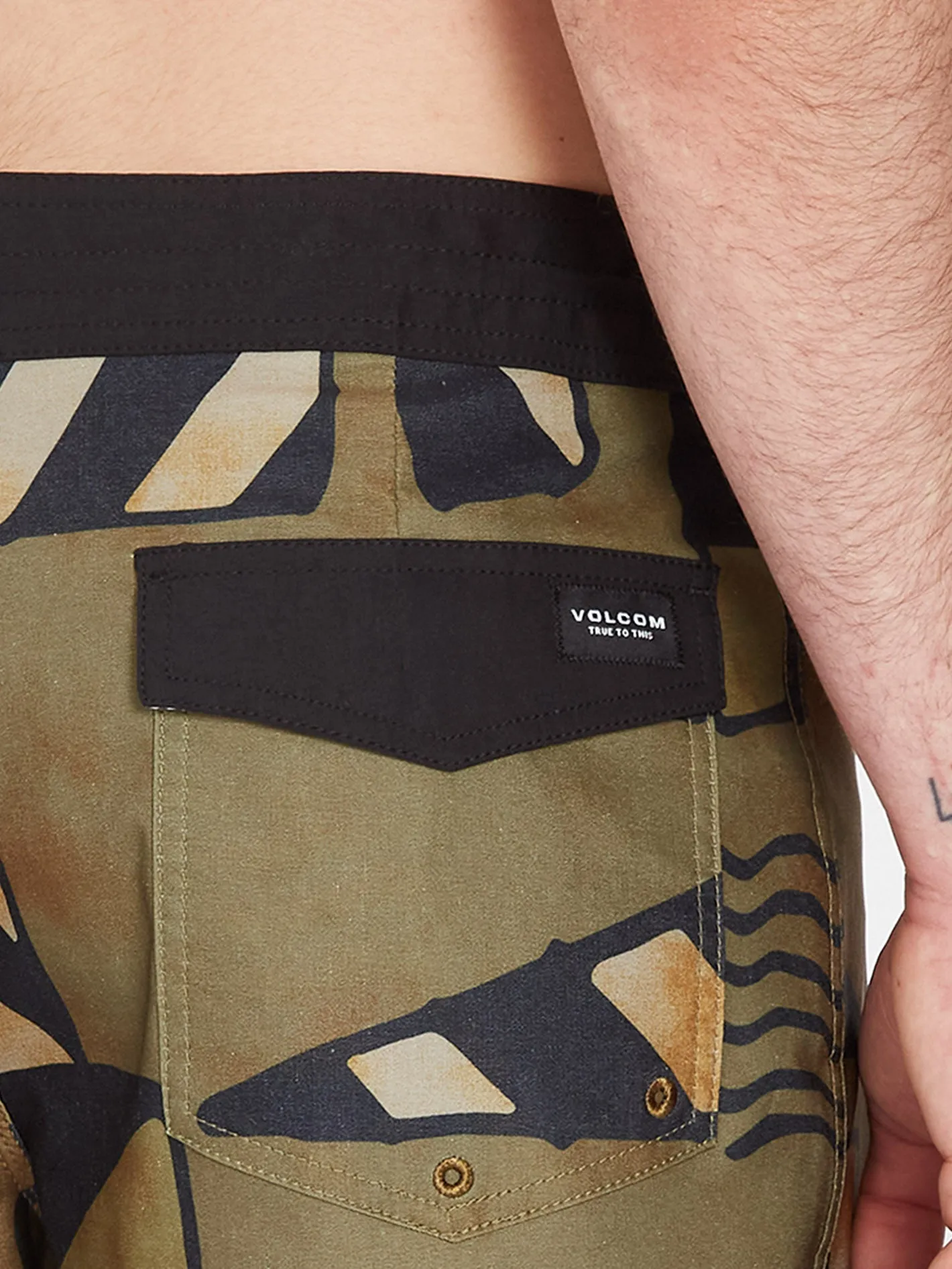 Boardshort Geo Stoney 19" - SERVICE GREEN