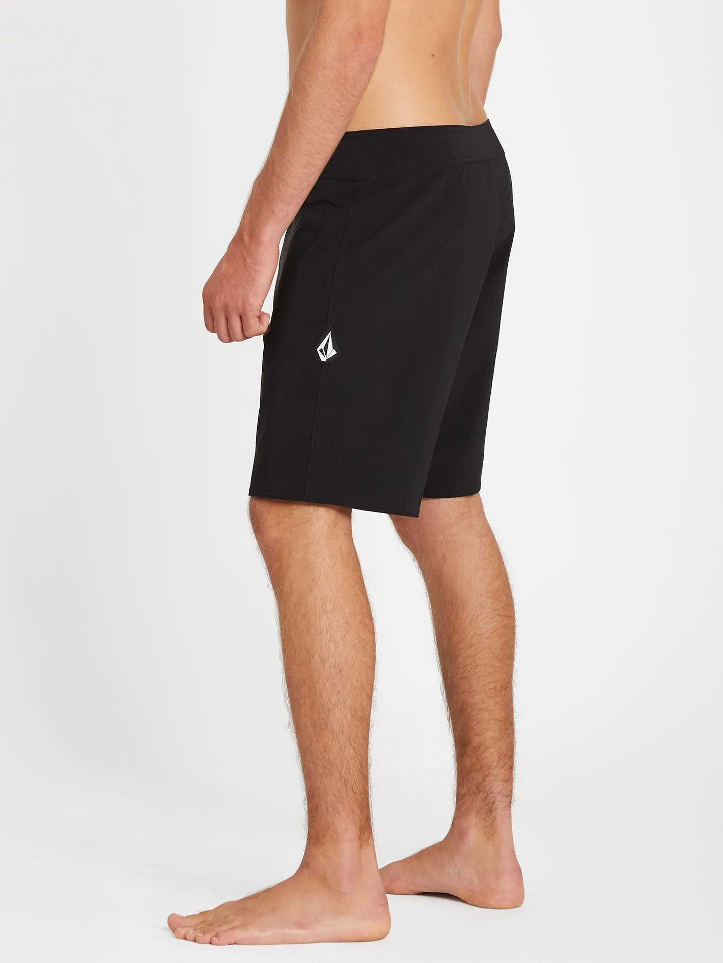 Boardshort Lido Solid Mod 18" - BLACK