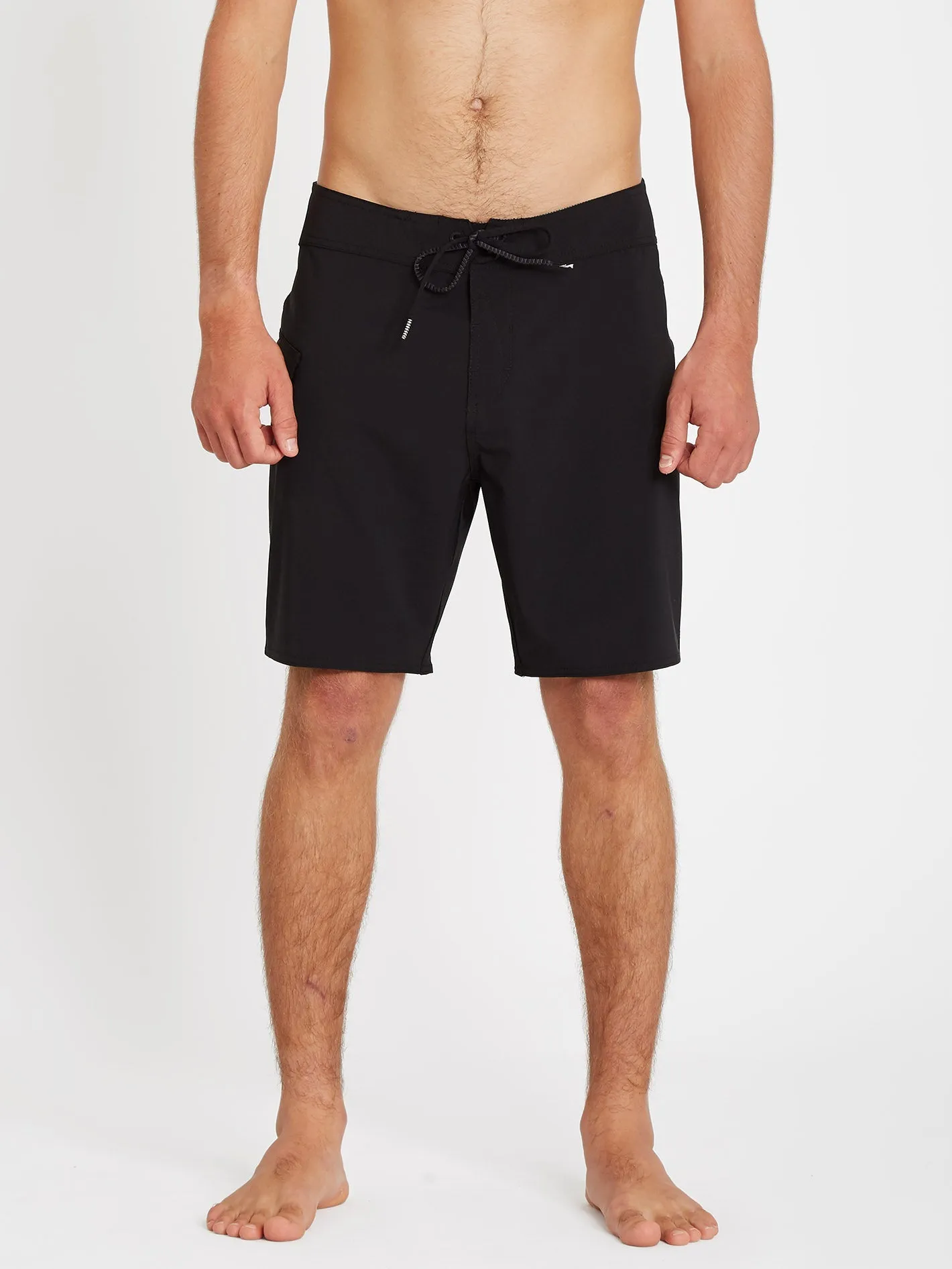 Boardshort Lido Solid Mod 18" - BLACK