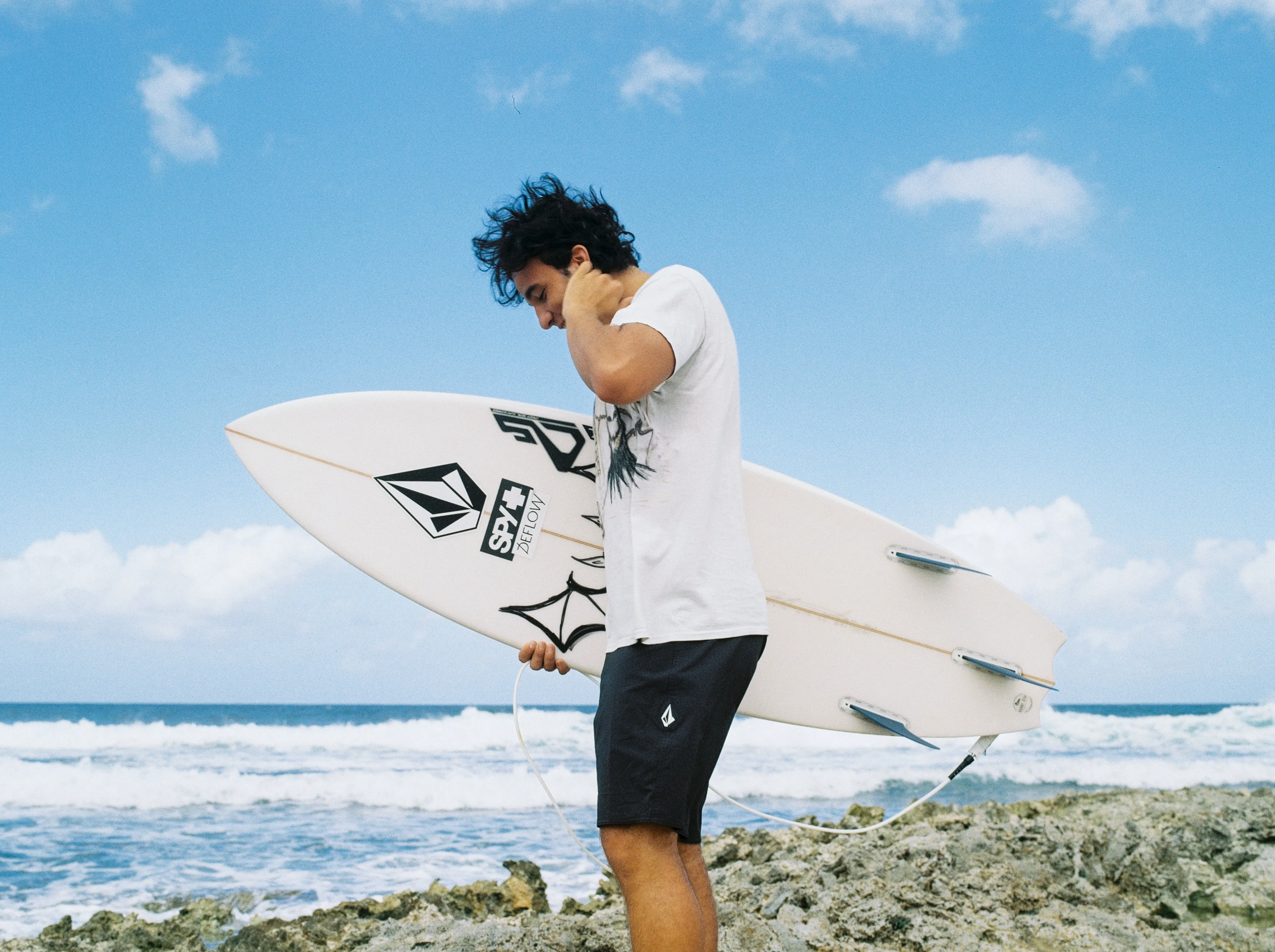 Boardshort Lido Solid Mod 18" - BLACK