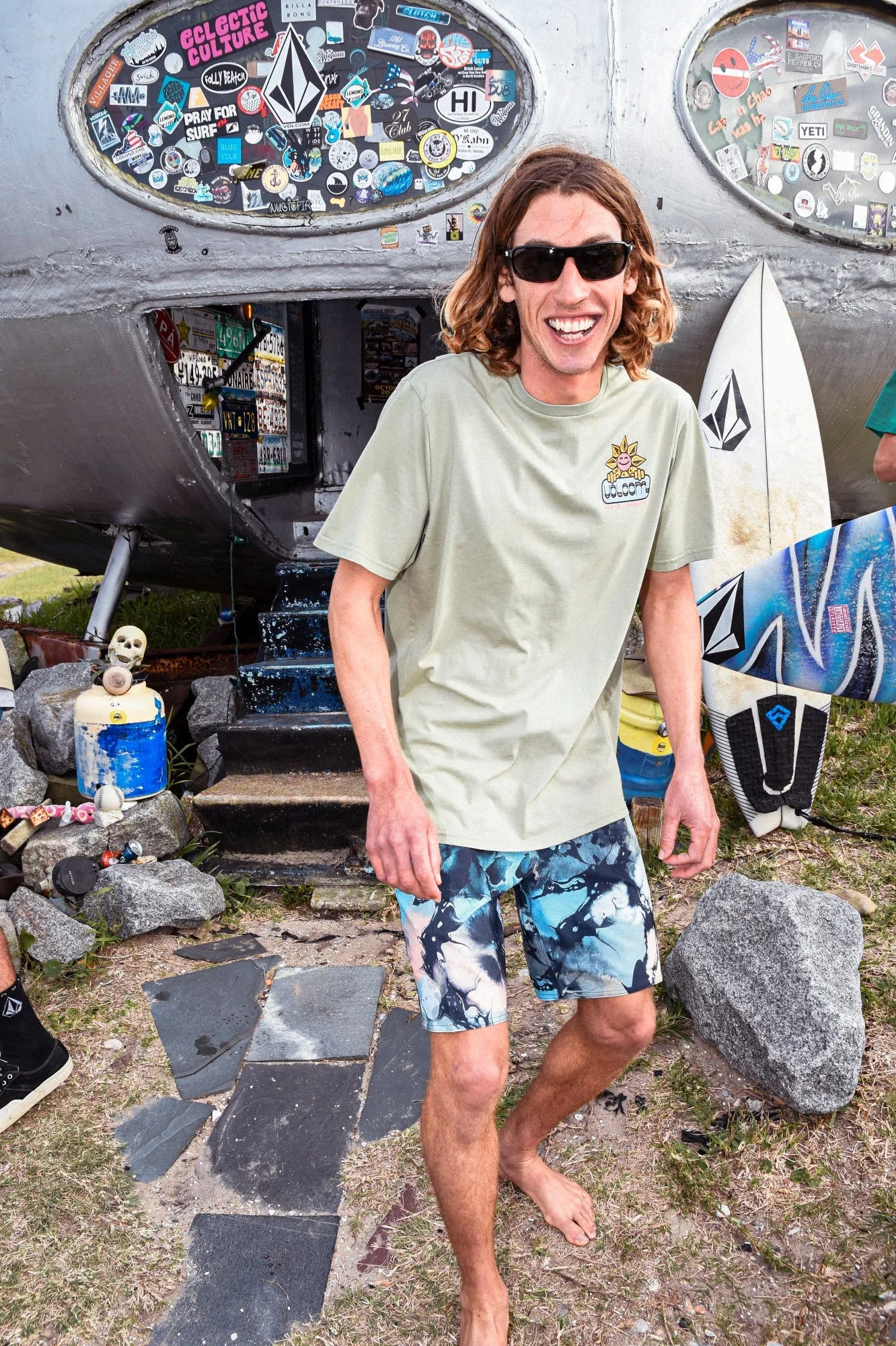 Boardshort Skulli Wash Stoney 19" - NAVY