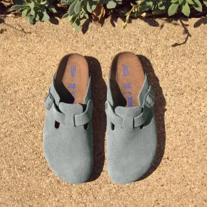 BOSTON SOFT - SAGE - SUEDE