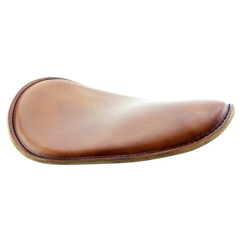Brown Leather Thin High Back Solo Seat