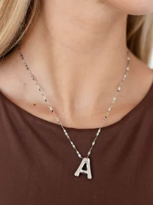 Bubble Initial Necklace