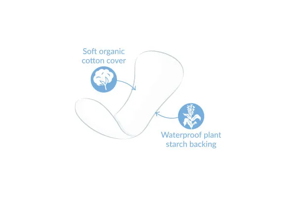[Bundle Of 3] Natracare Panty Liners with Organic Cotton Cover - Ultra Thin (22pcs x 3)