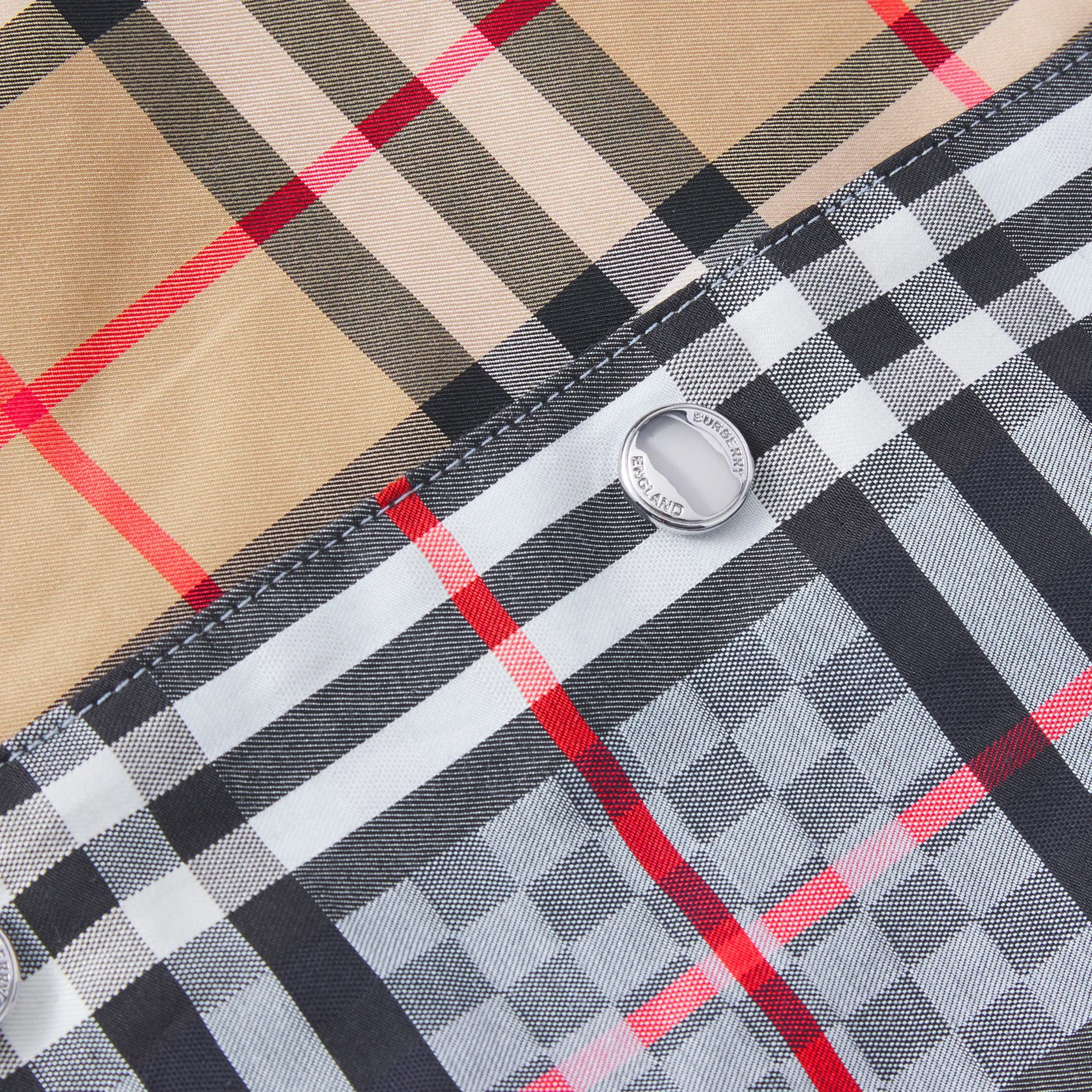 Burberry Reversible Check Stretch Jacquard Jacket