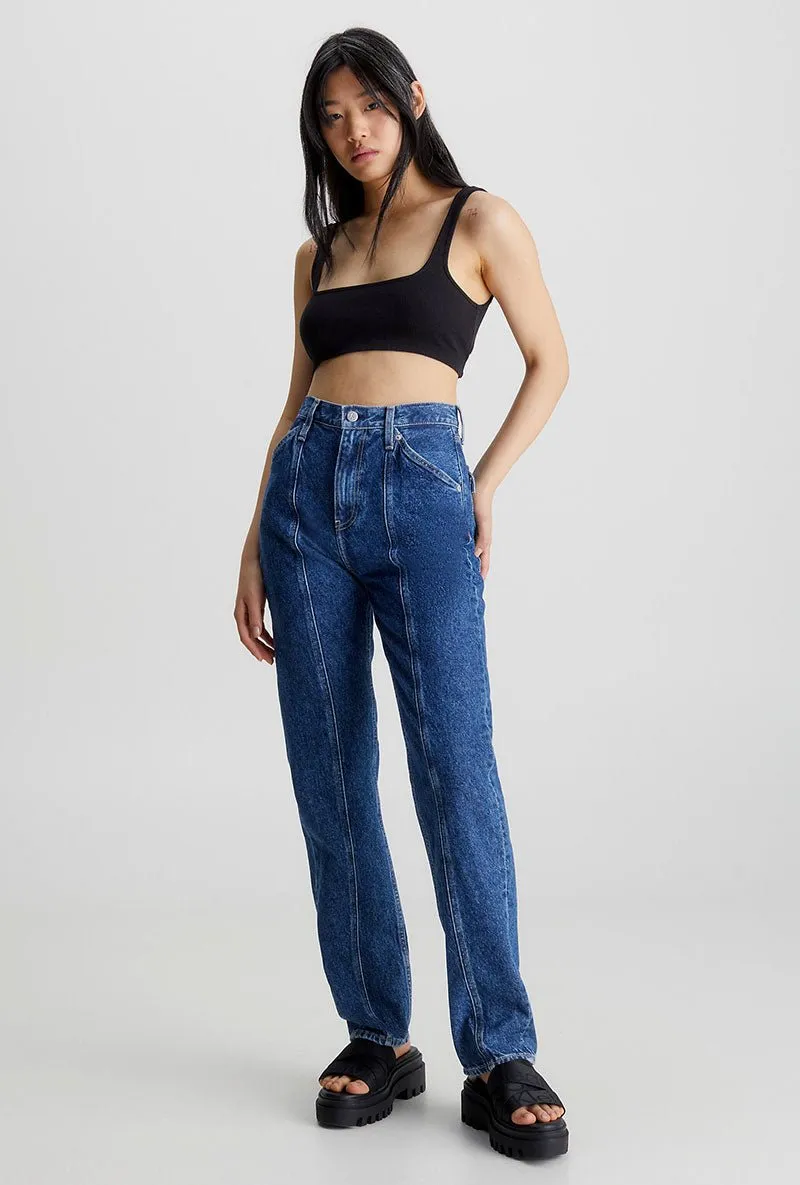 CALVIN KLEIN RIBBED BRALETTE TOP