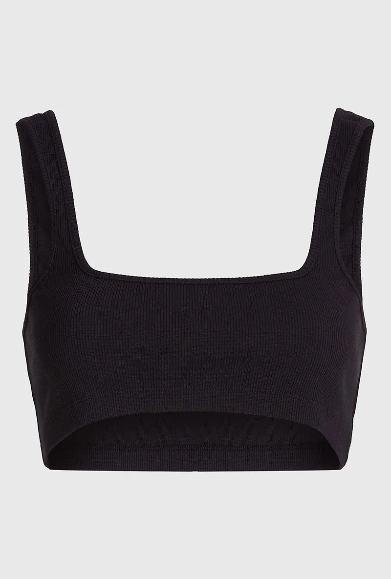 CALVIN KLEIN RIBBED BRALETTE TOP