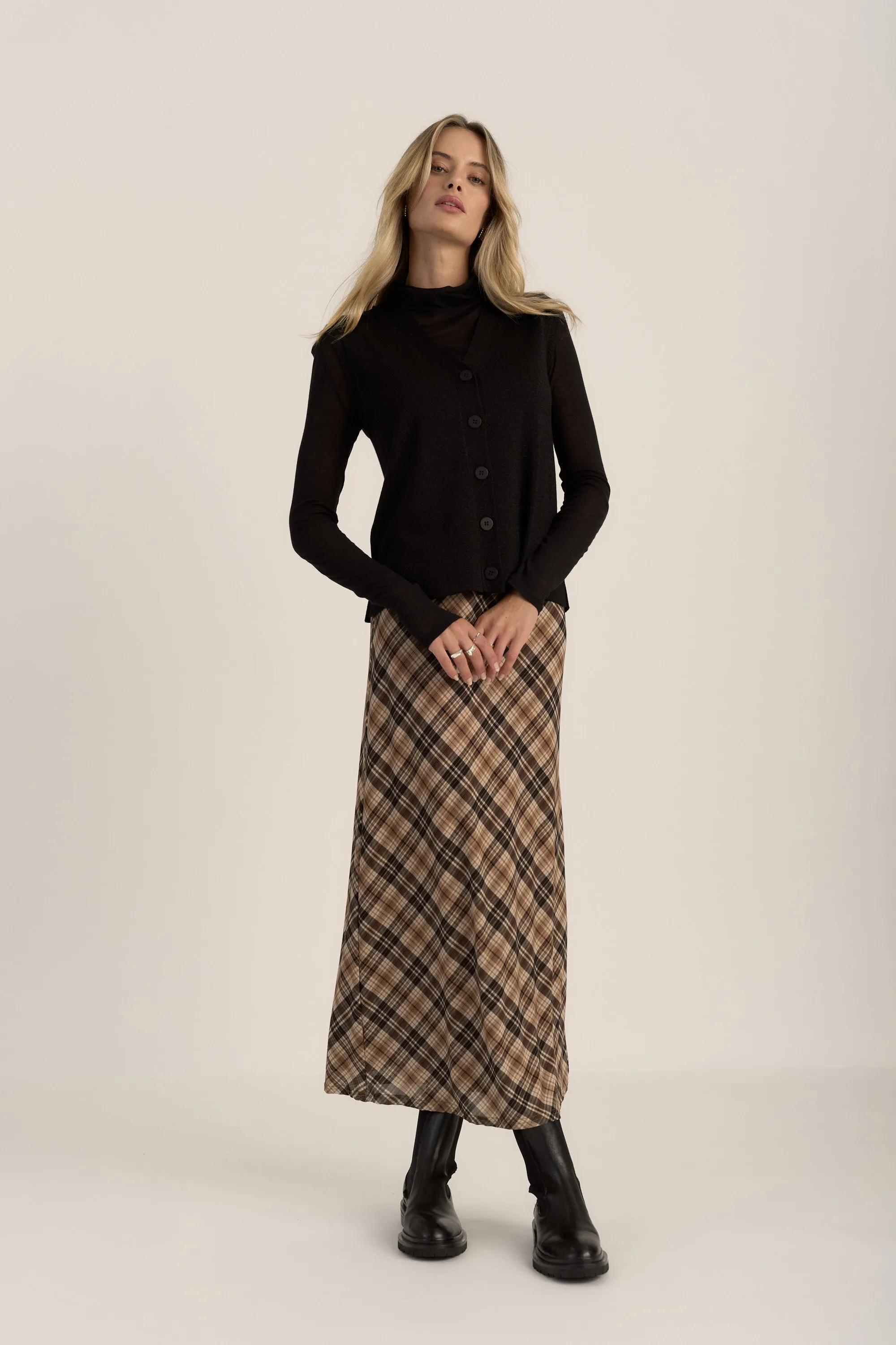Carli Mesh Slip Skirt