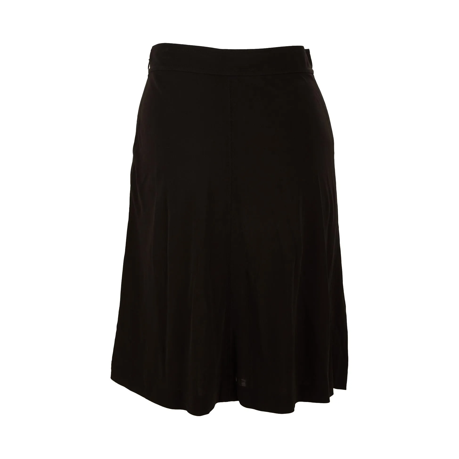 Chanel Black Logo Skirt