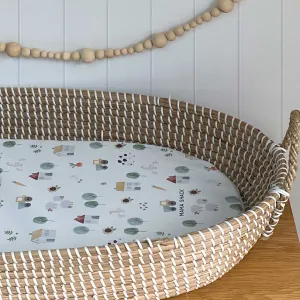 Changing Basket Mat Liner - On the Farm