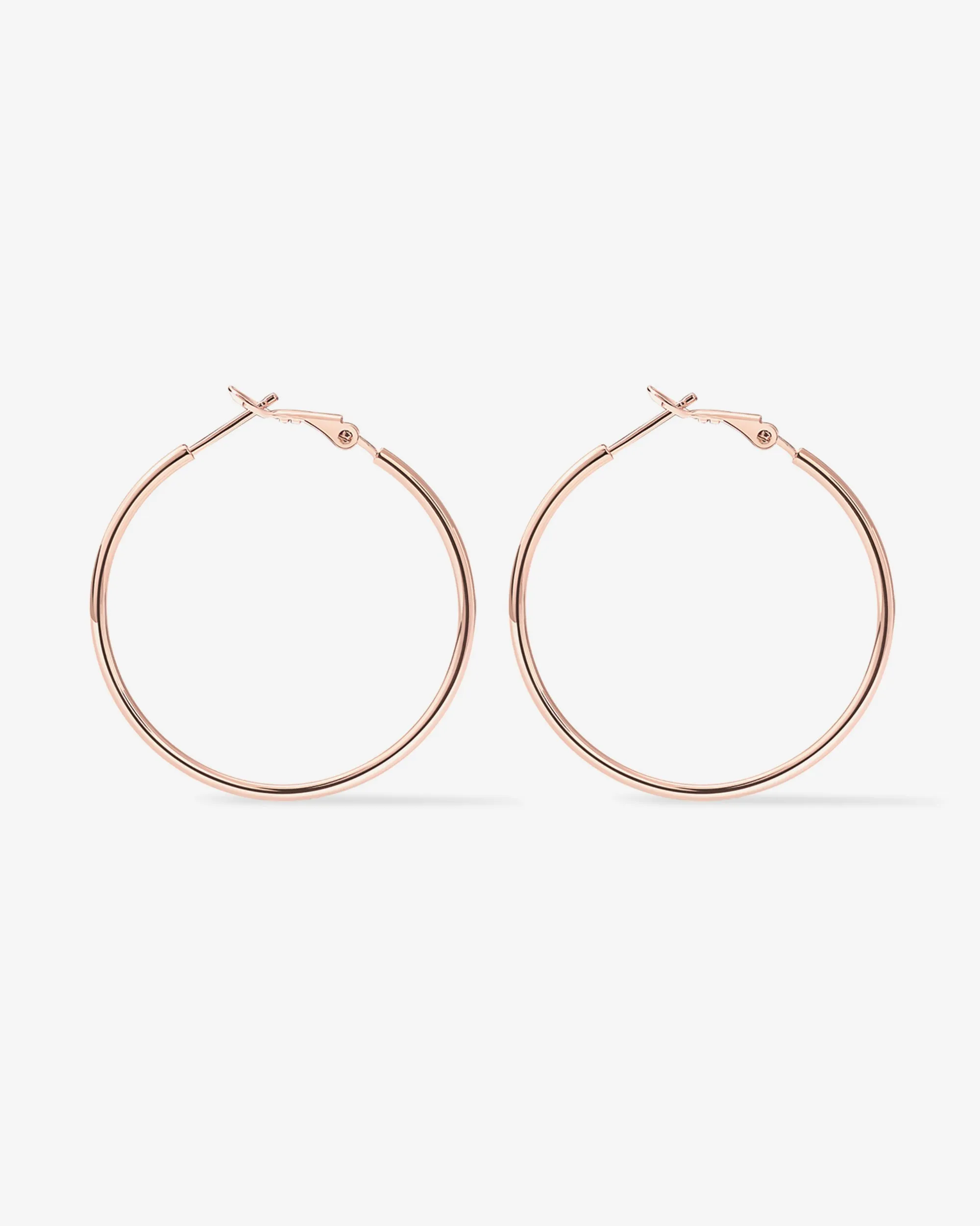 Clasp Back Thin Hoops
