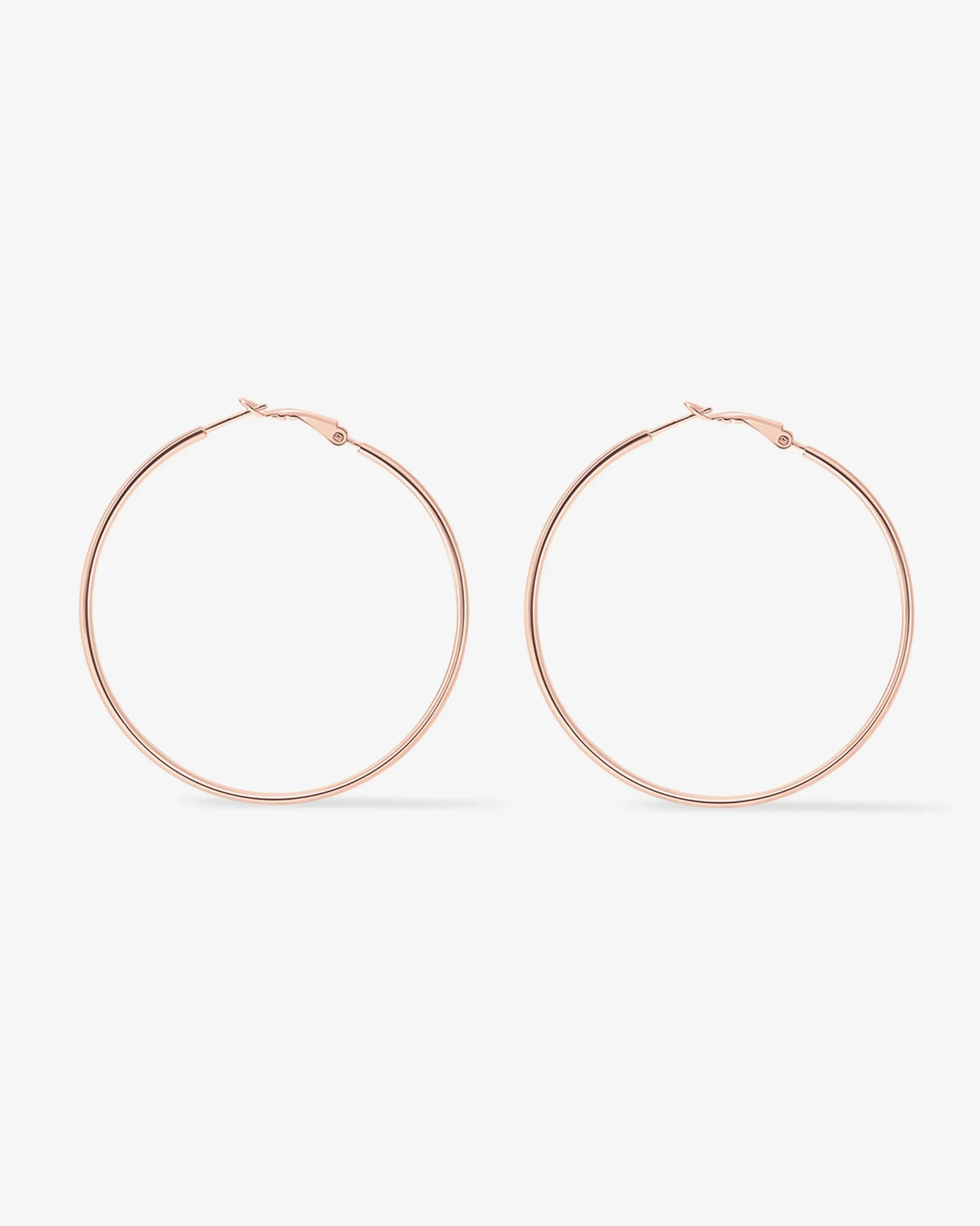 Clasp Back Thin Hoops