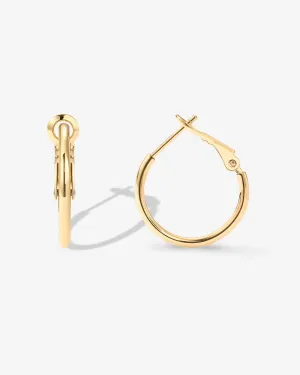 Clasp Back Thin Hoops