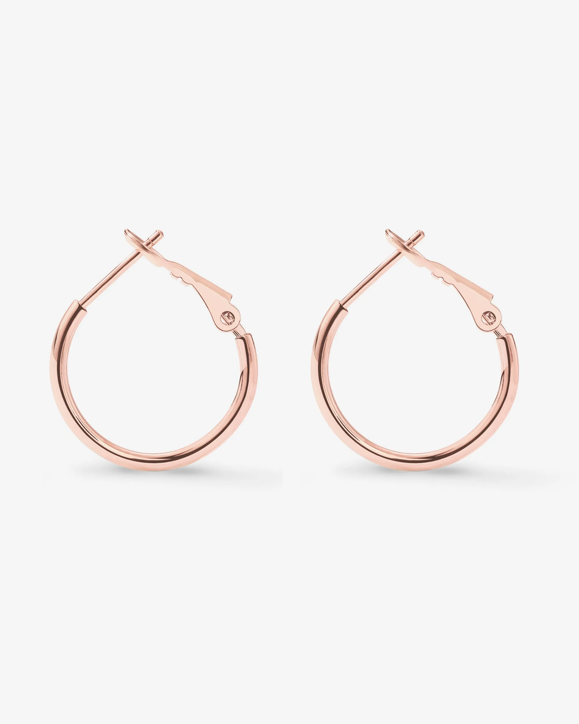 Clasp Back Thin Hoops