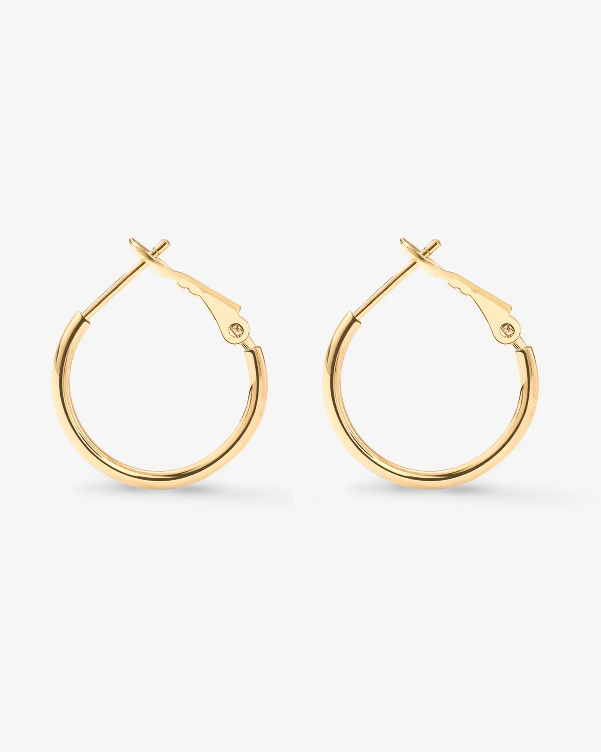 Clasp Back Thin Hoops