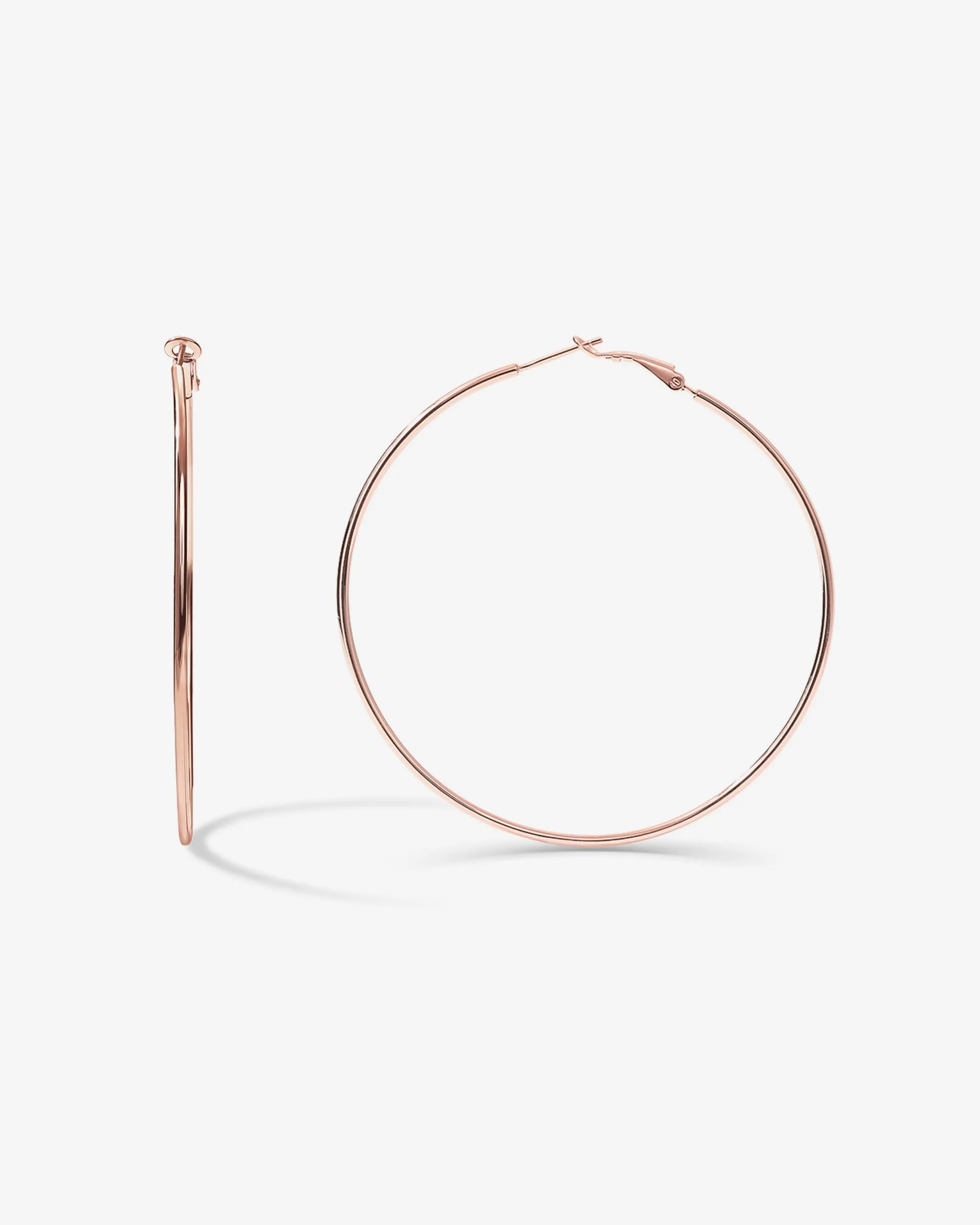 Clasp Back Thin Hoops