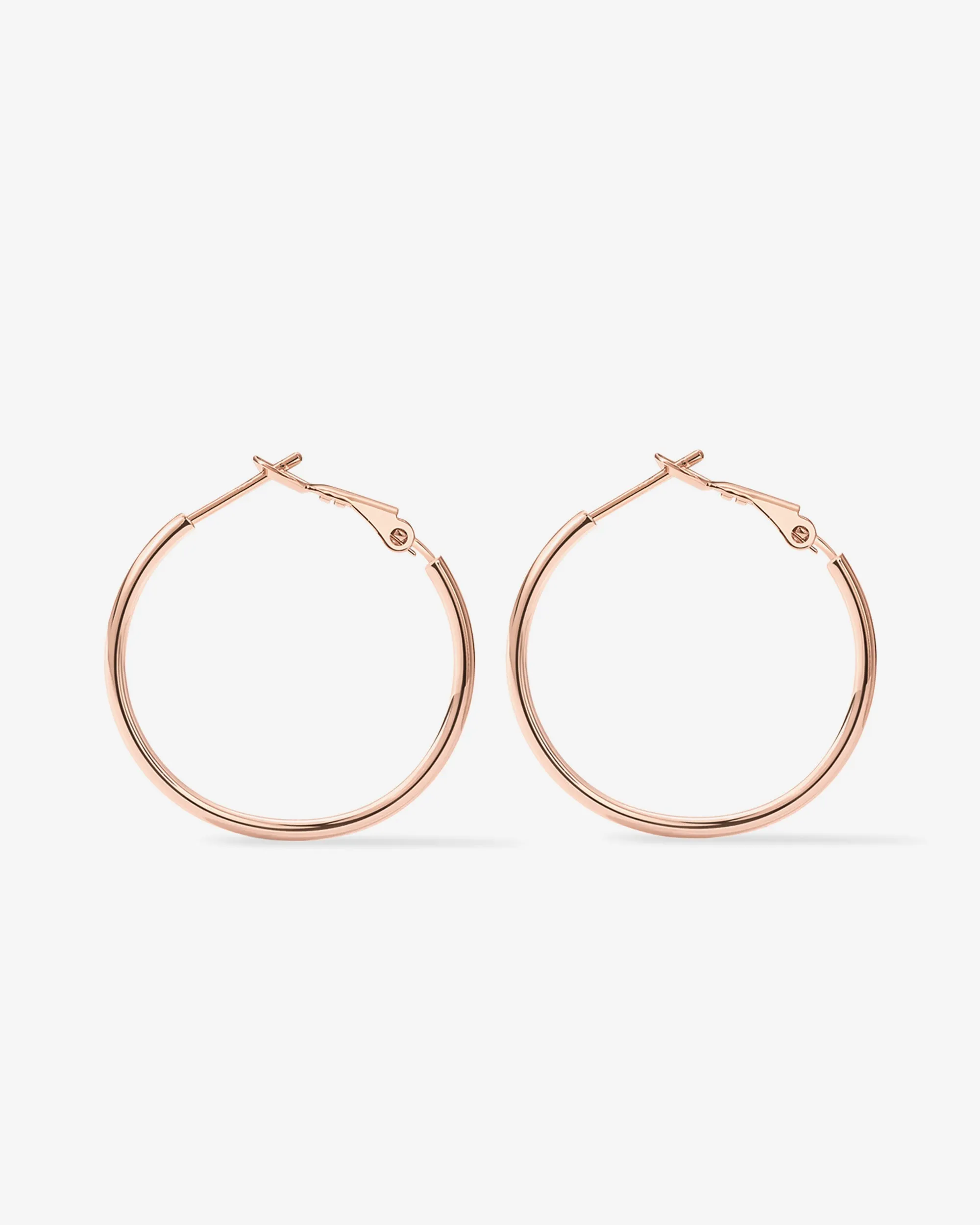 Clasp Back Thin Hoops