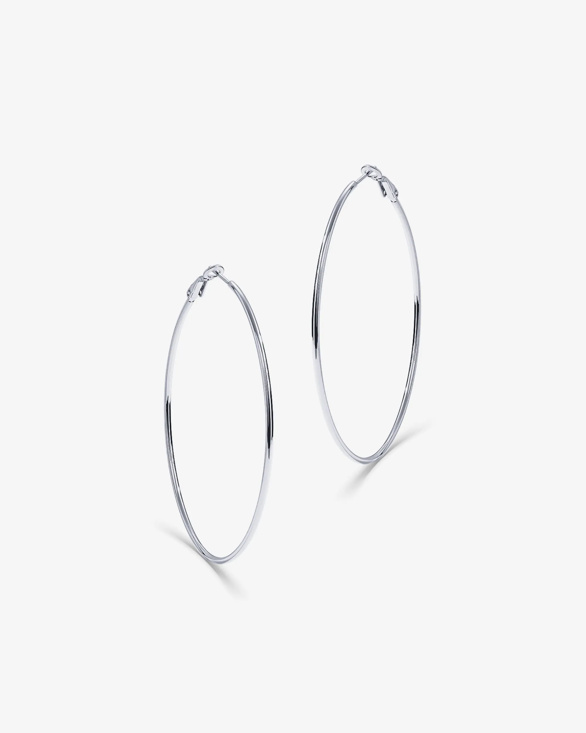 Clasp Back Thin Hoops
