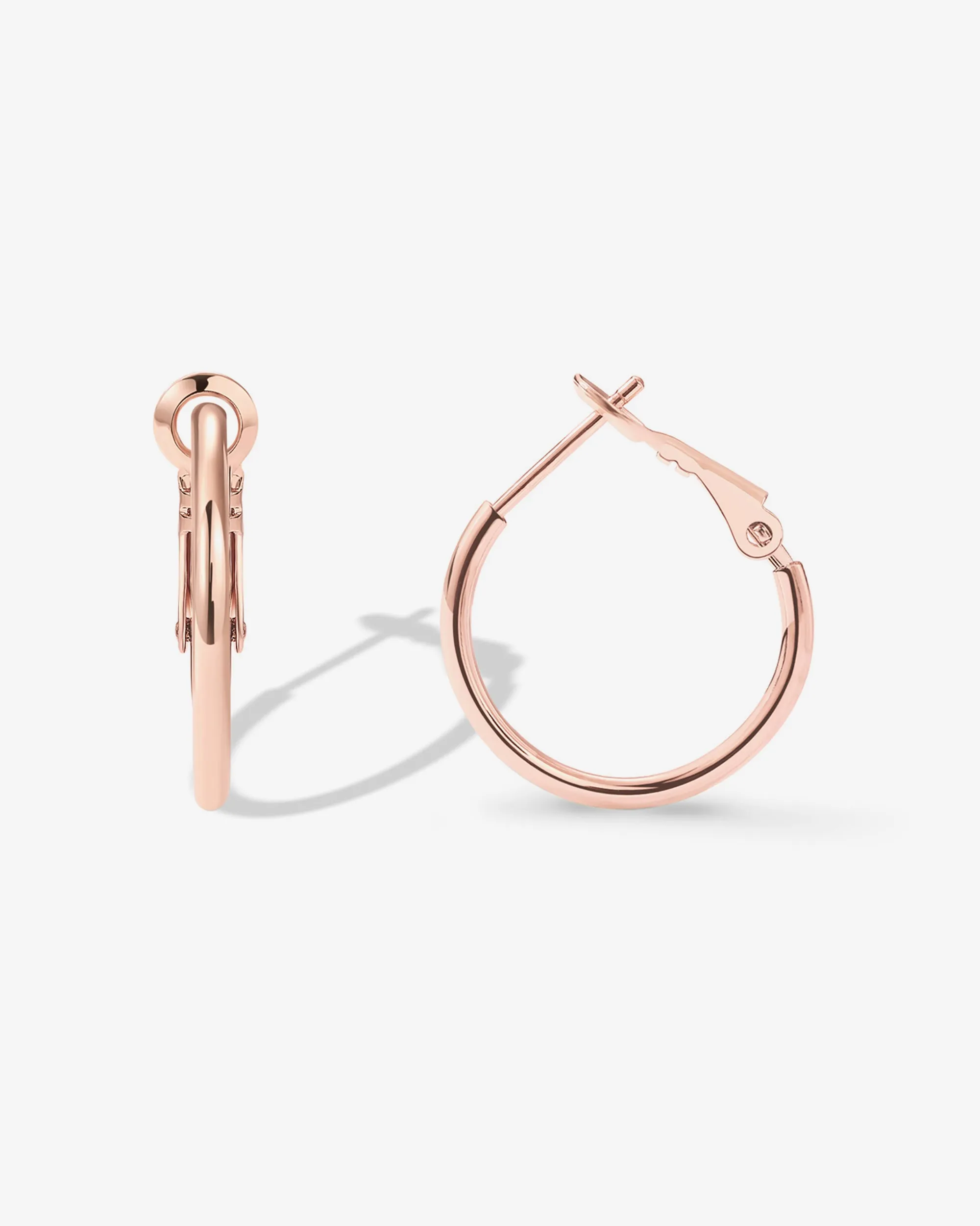 Clasp Back Thin Hoops