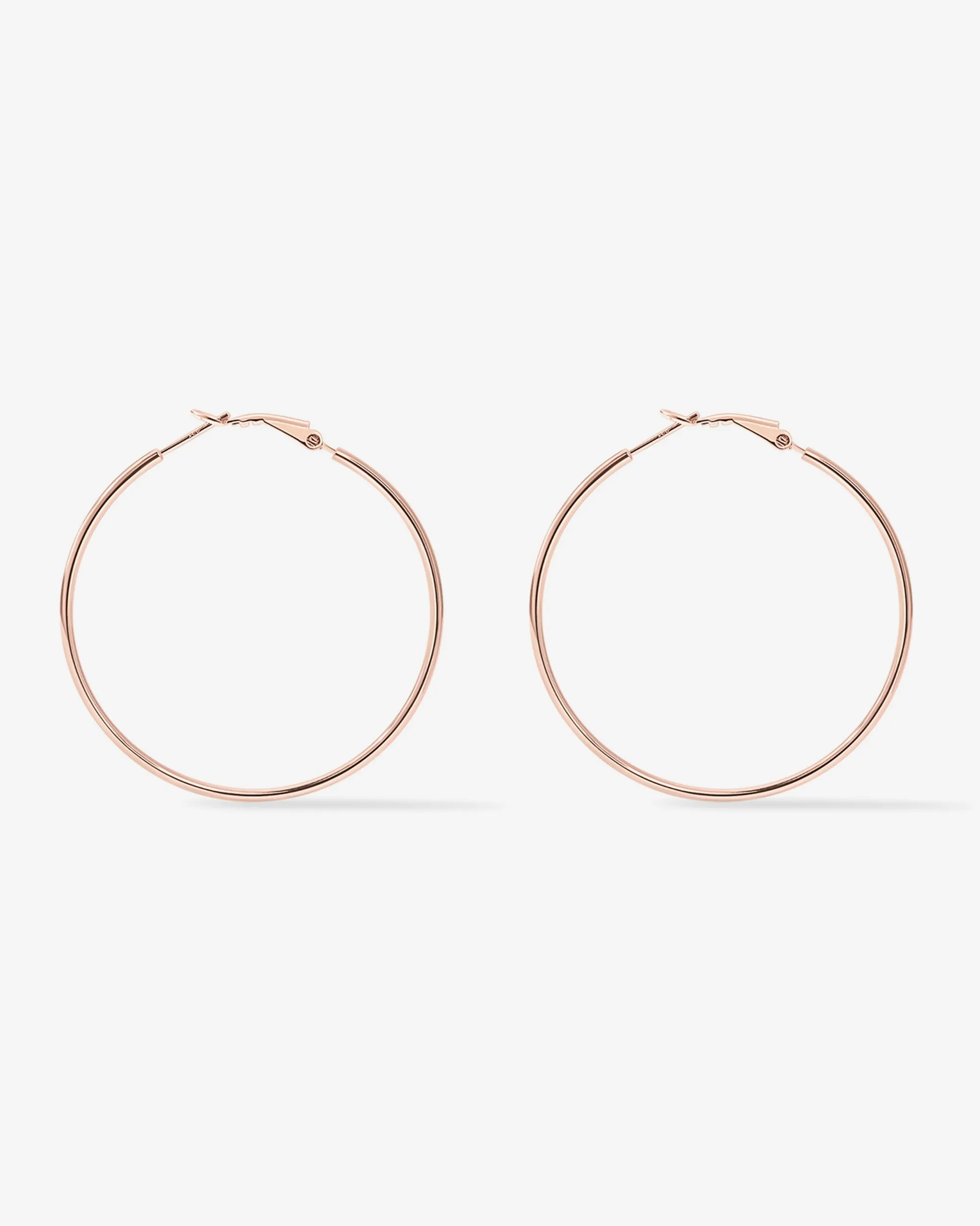Clasp Back Thin Hoops