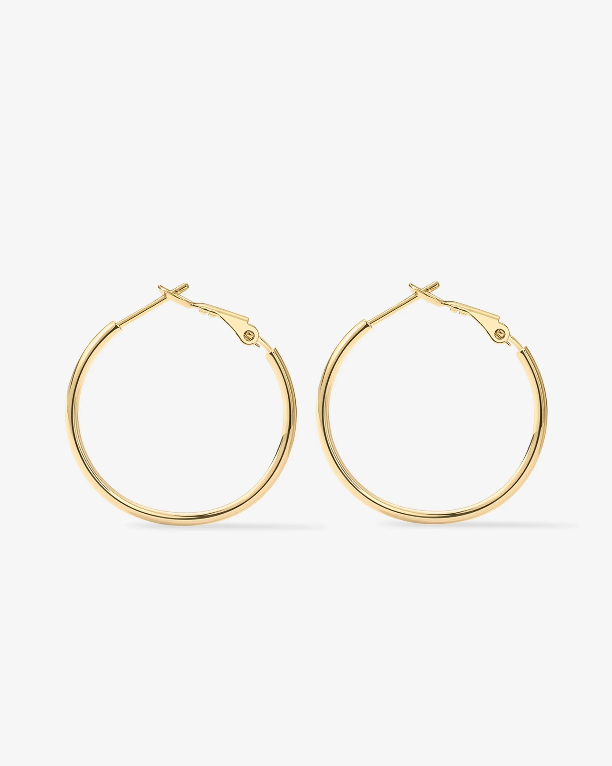 Clasp Back Thin Hoops