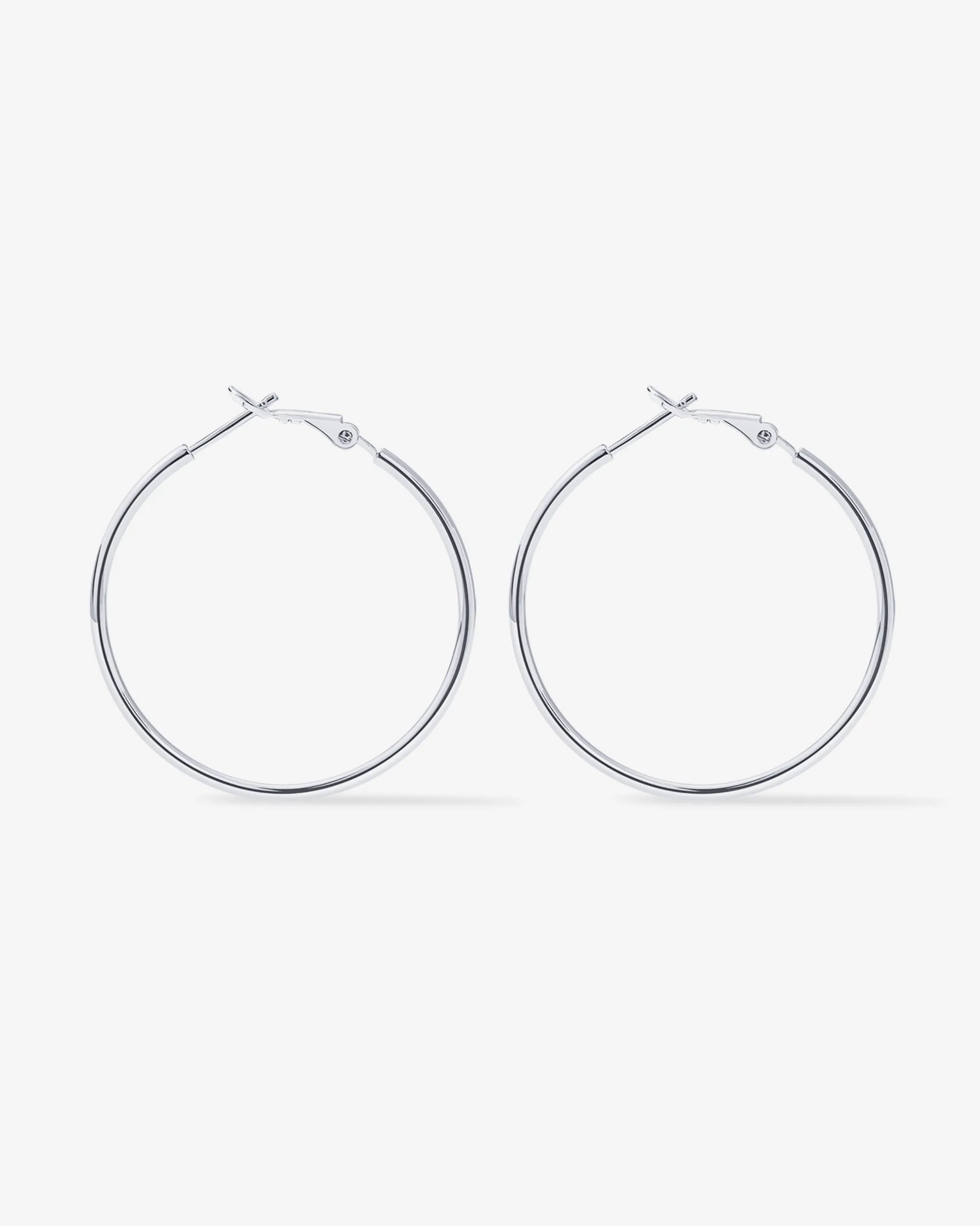 Clasp Back Thin Hoops