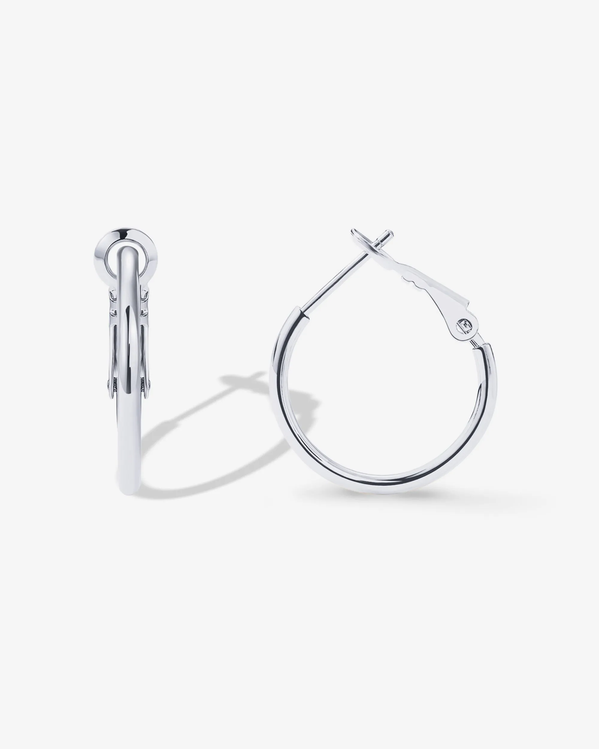 Clasp Back Thin Hoops