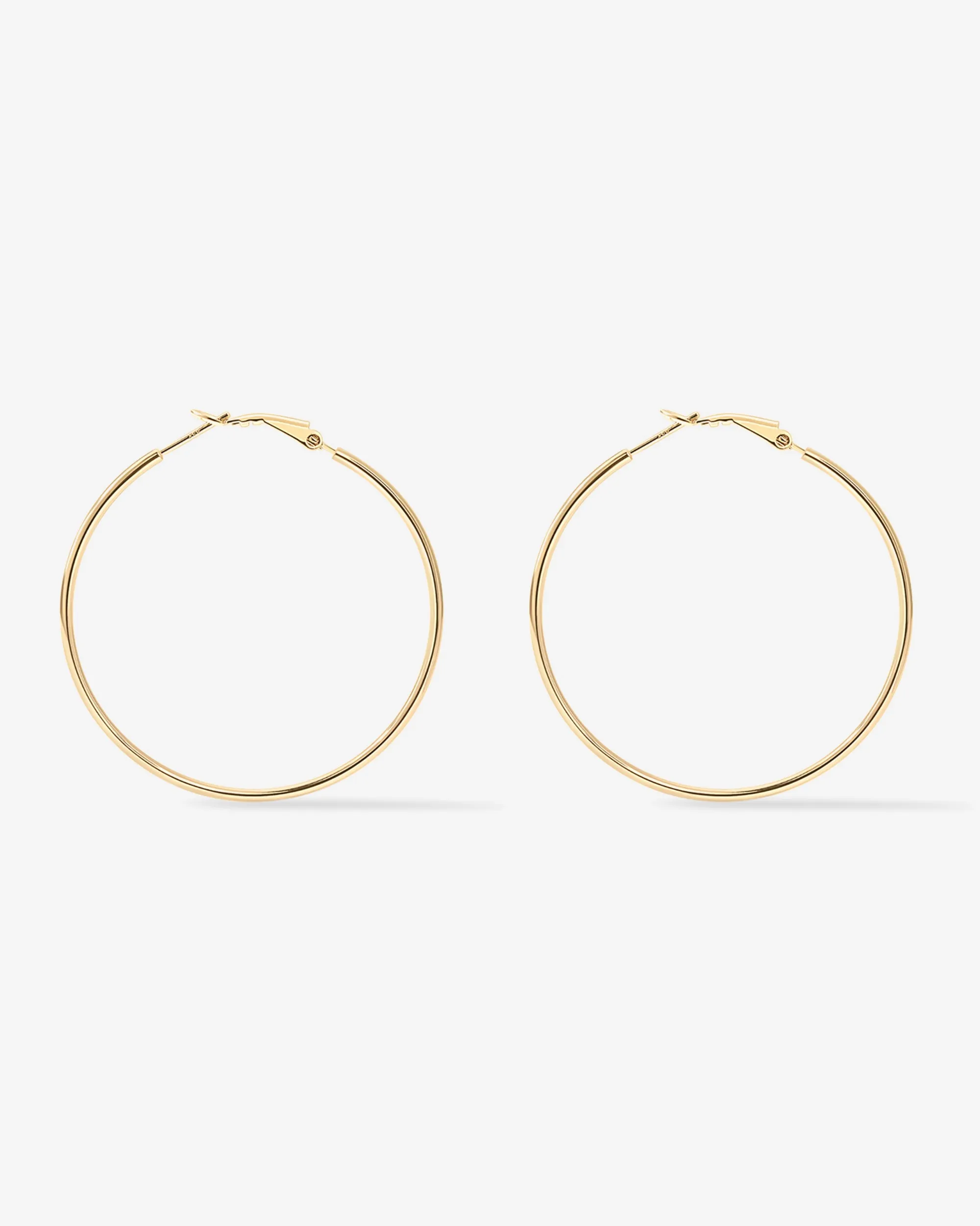 Clasp Back Thin Hoops