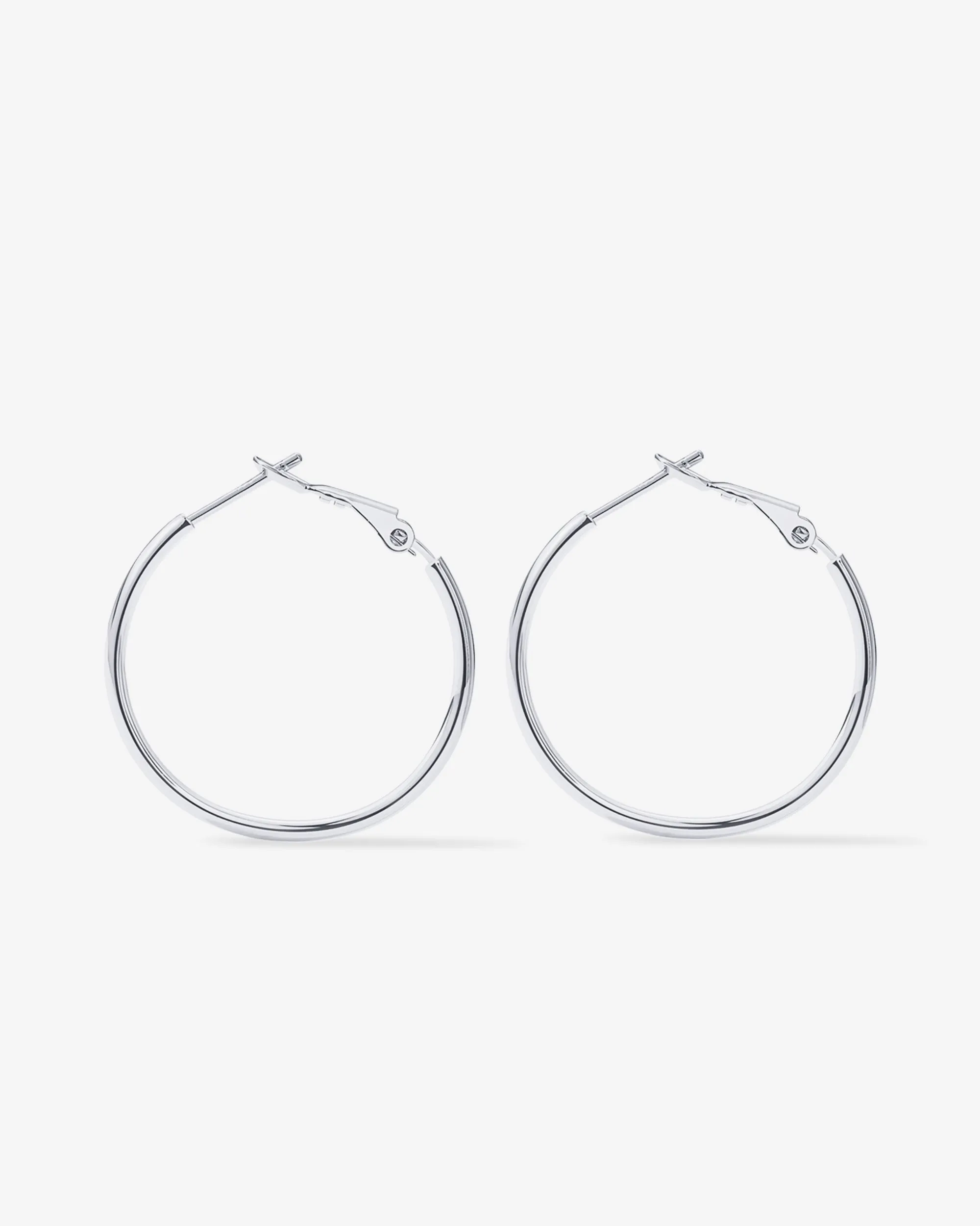 Clasp Back Thin Hoops