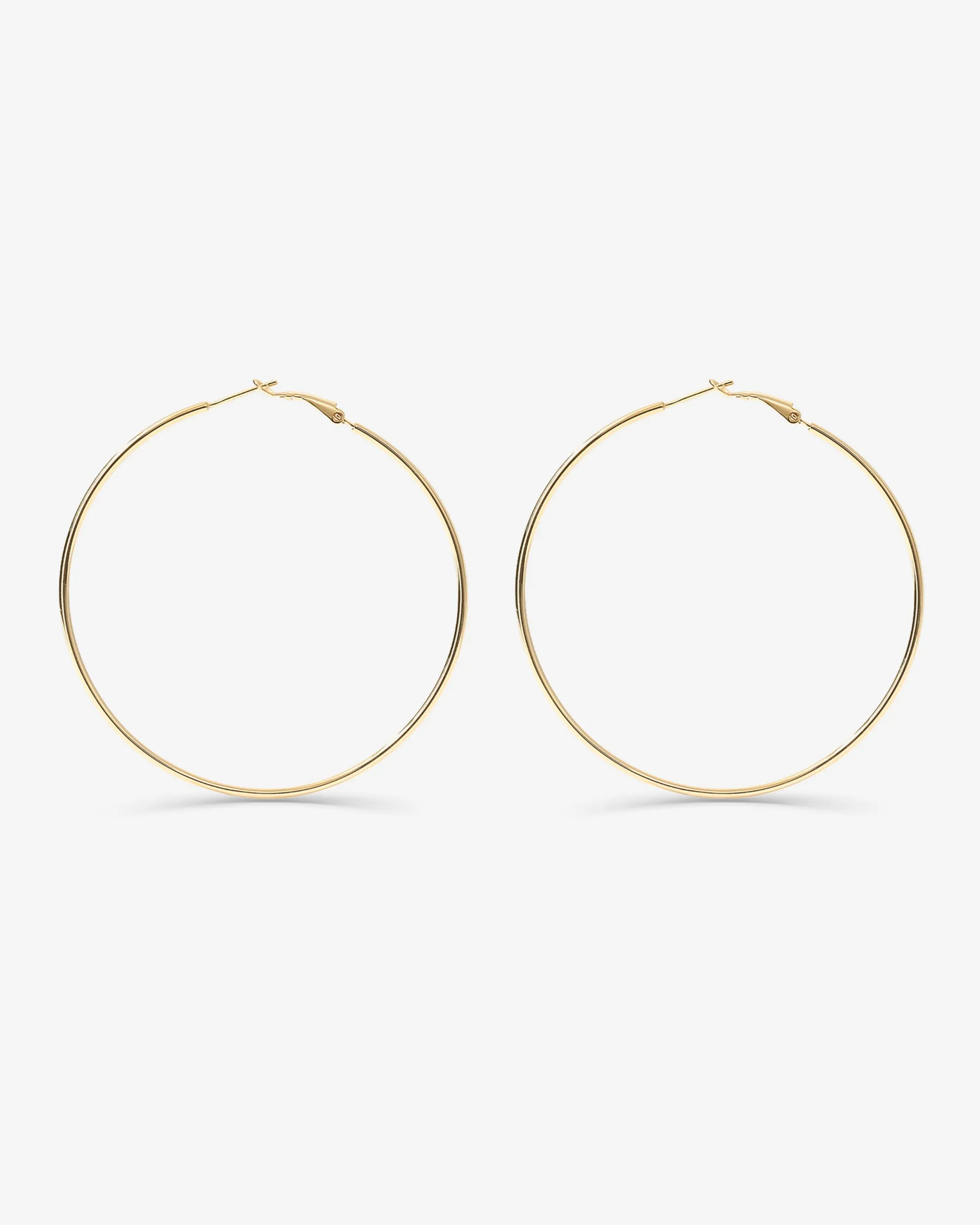 Clasp Back Thin Hoops