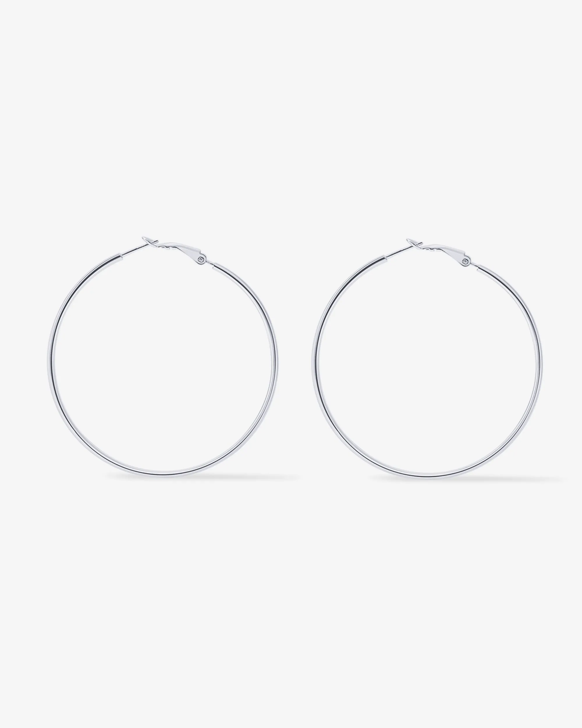 Clasp Back Thin Hoops