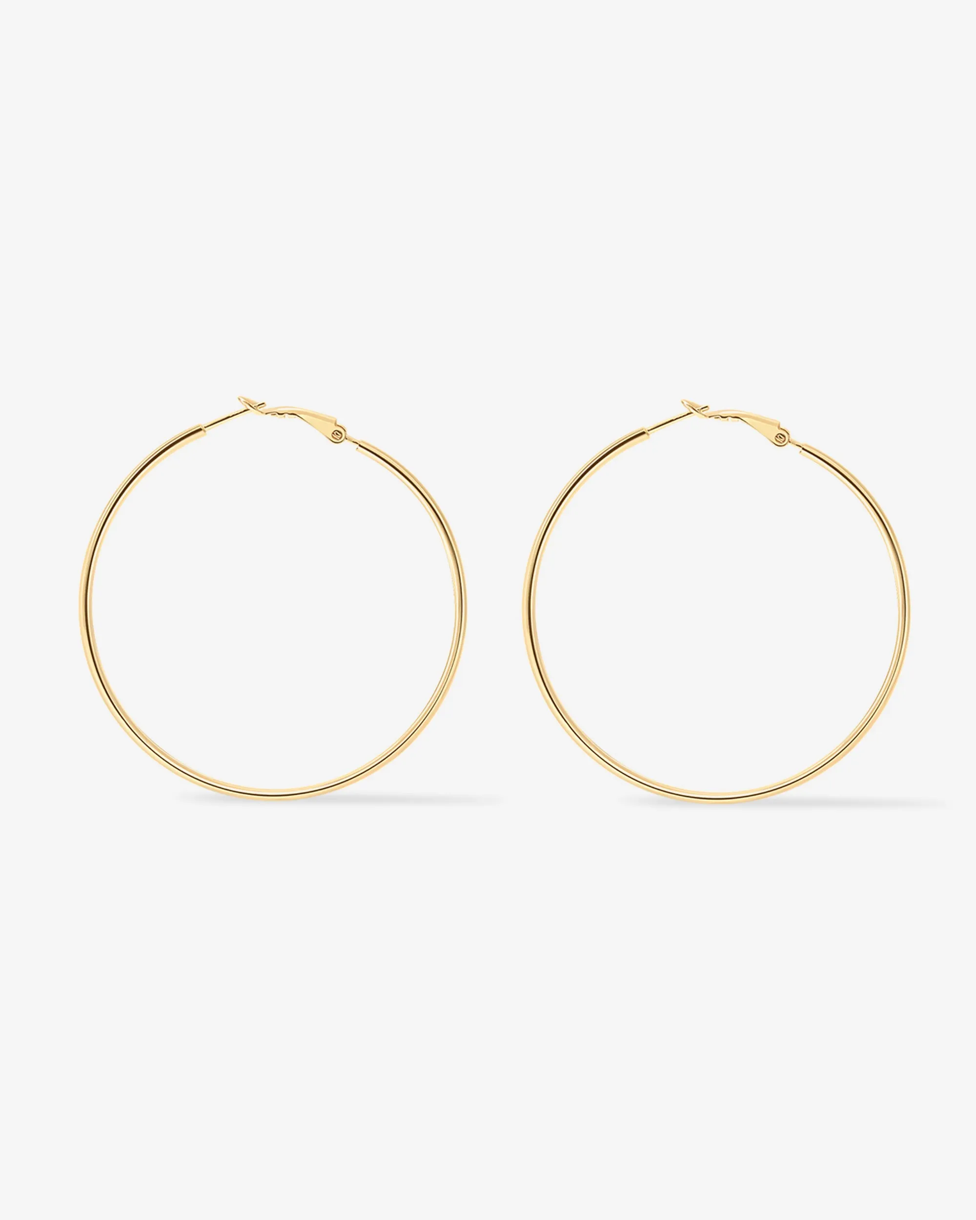 Clasp Back Thin Hoops